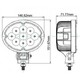 WORK LAMP LED 9-32V / 27W / 2700 LUMEN OVAL